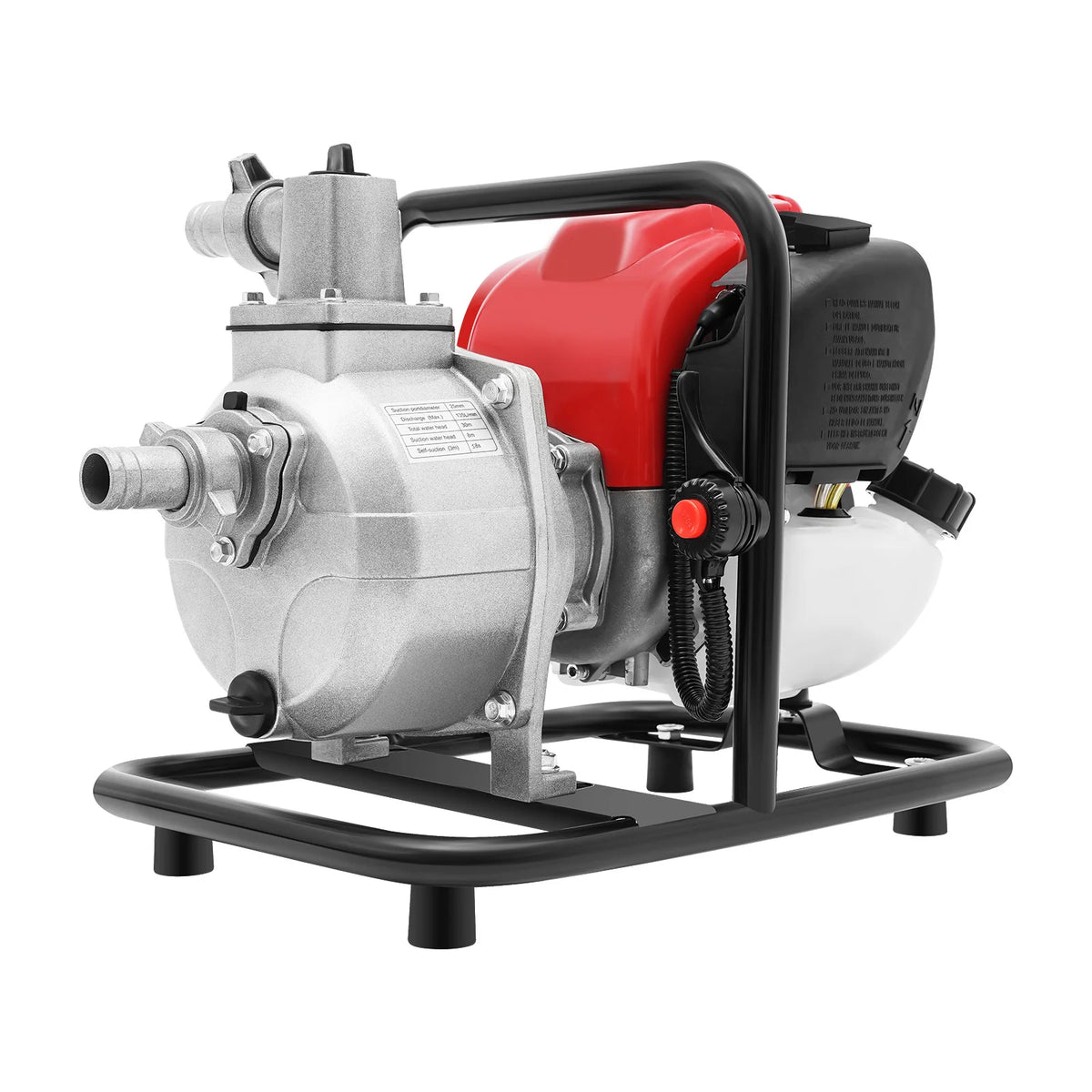 Bymaocar 4-stroke Powered Water Pump 38CC 1.2KW Self-Priming Water Pump with Air Filter for Irrigation Landscaping