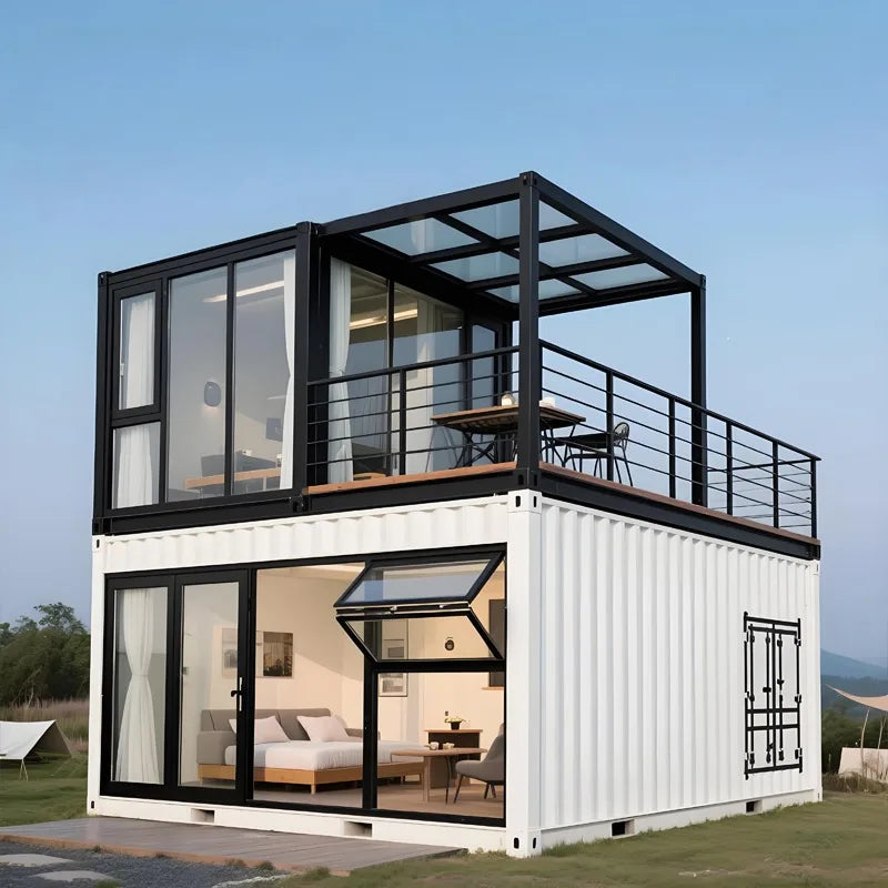 Portable Tiny Container Home 20ft Foldable Prefab House Mobile Office Living Modular Expandable