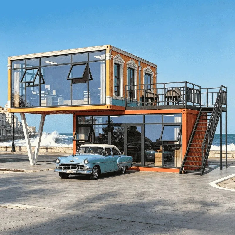 Portable Tiny Container Home 20ft Foldable Prefab House Mobile Office Living Modular Expandable