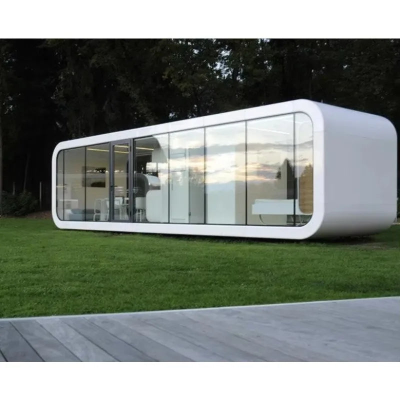 Prefabricated Container House Luxury Modern Mobile Apple Pod Tiny House for Glamping Resort Office Building Living Room Bedroom