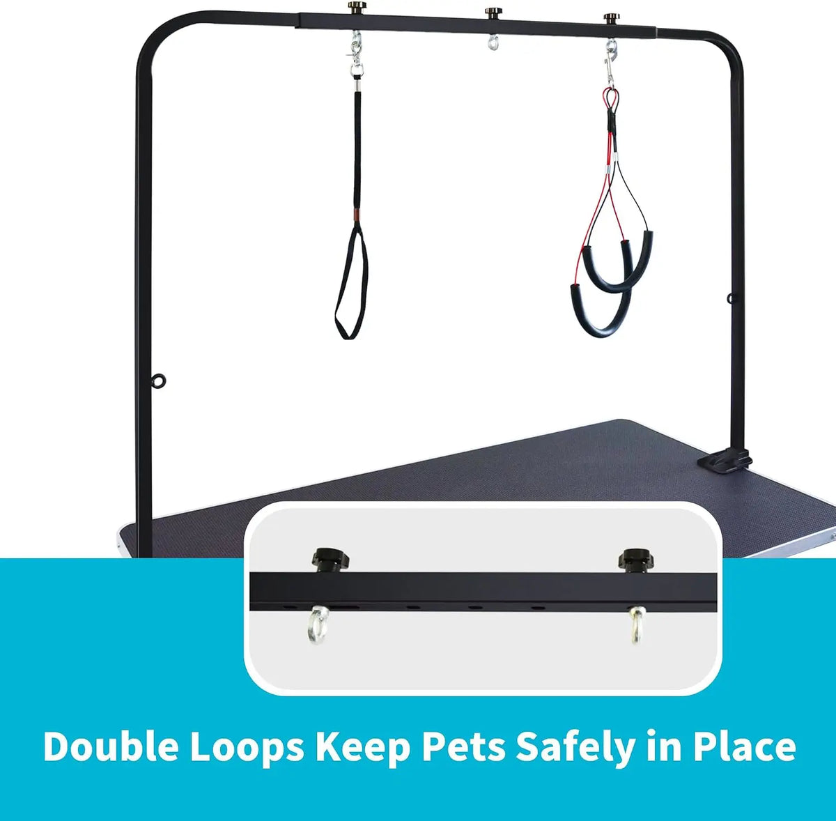 46 Inch Dog Grooming Table for Large Pets, Professional Pet Grooming Station for Large Dogs Home Salon Use