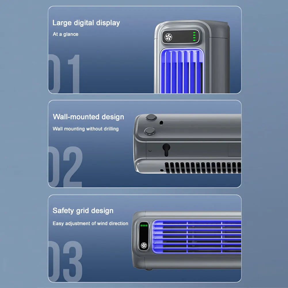 Portable Tower Fan 3 Speeds Personal Fan Quiet Table Fan for Bedroom Living Room Office